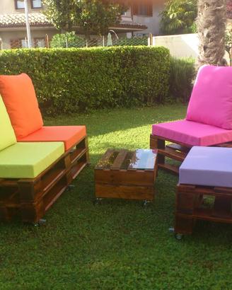 Salotto da giardino in pallet