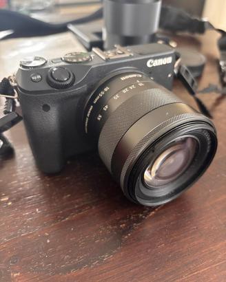 Canon EOS M3 con 2 ottiche 18-55 e 55-200