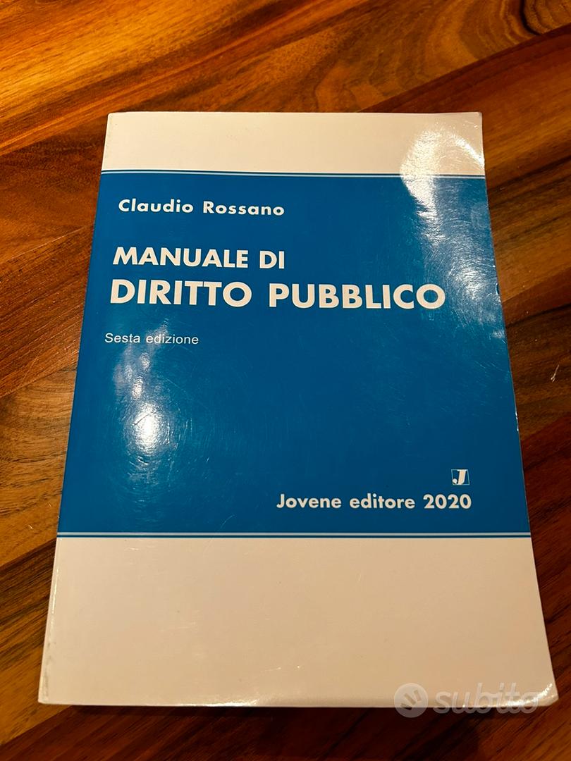 Manuale di Diritto Pubblico, Rossano, VI edizione - Libri e Riviste In  vendita a Roma