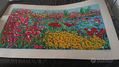 Athos Faccincani serigrafia su carta 85x140