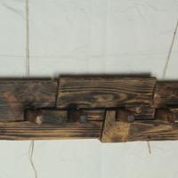Appendiabiti rustico - legno fatto a mano