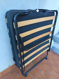 lettino brandina pieghevole con materasso