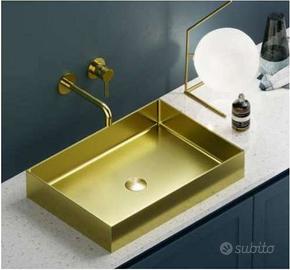 Lavabo da appoggio Saturn Oro Art.BB9812-BG Karag