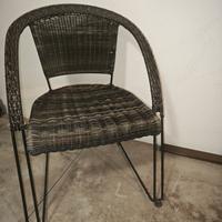 Sedie da giardino in rattan sintetico 