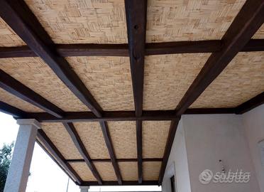 Cannicciate e stuoie di canna intrecciata