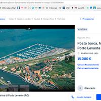 Posto barca a Marina di Porto Levante (RO)