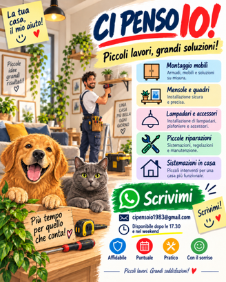 Montaggi, bricolage e piccoli lavori: CI PENSO IO!