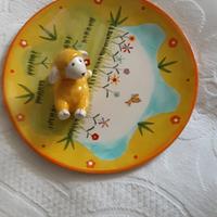 Piatto nuovo Villa D' Este, con pecorella.