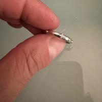 Anello Rosario Oro Bianco 18 CT diamanti Nardelli