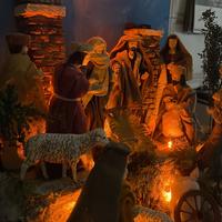 Presepe Stile 700 vestiti in stoffa