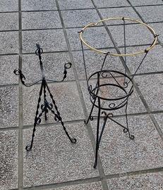 portavasi in ferro battuto