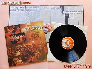 💿 De André concerto PFM LP vinile 33 giri disco