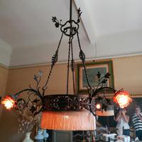 lampadari ferro battuto vetro murano e ceramica vi