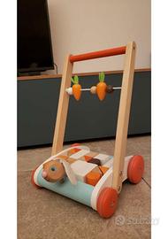Carrellino primi passi in legno