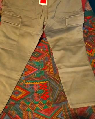 pantaloni cotone pesante grigi 