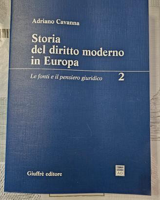 Storia del diritto moderno in europa adriano cavan