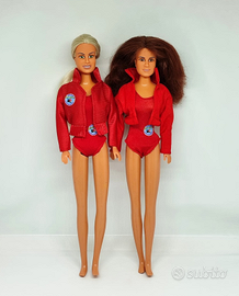 Bambola Barbie Baywatch lotto vintage Mattel beach
