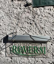 Insegna luminosa antica Cafeteria Roversi 1882