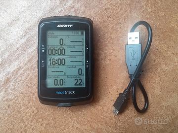 ciclo computer GIANT NeosTrack GPS + cavo USB