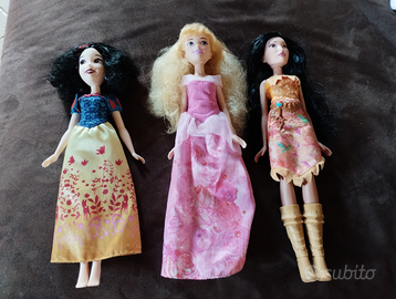 3 bambole principesse Disney