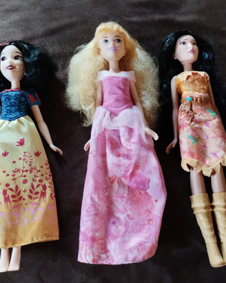 3 bambole principesse Disney