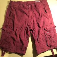 Pantaloncini cargo bordò