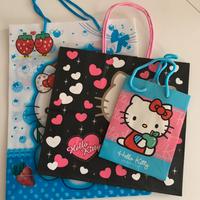 3 borse carta Hello Kitty