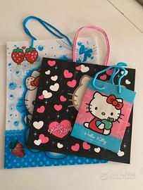 3 borse carta Hello Kitty