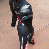 tuta moto 50 spyke perfetta pelle intera