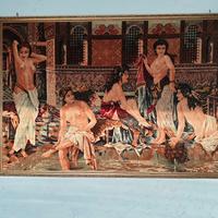 Quadro Arazzo scena nudo di donne terme