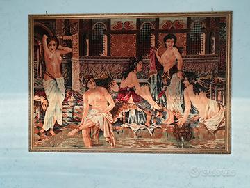 Quadro Arazzo scena nudo di donne terme