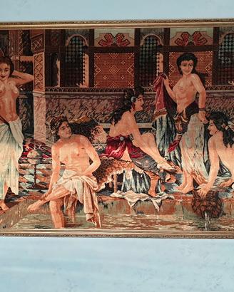 Quadro Arazzo scena nudo di donne terme