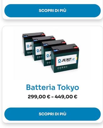 Batteria per motorini elettrici