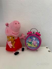 Peppa Pig sveglia e peluche