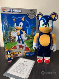 Medicom Bearbrick Sonic  100% e 400% Set. cromato