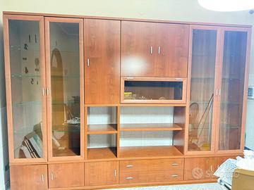 Parete attrezzata noce chiaro