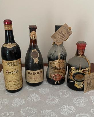 Lotto bottiglie vintage