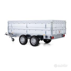 Rimorchio  pianale 2 assi  brand STEMA 301x153cm.
