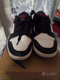 Scarpe Champion nere e bianche e rosse usate poco