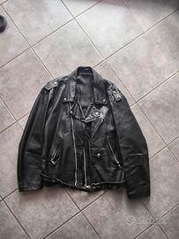 Chiodo anni 80 Giubbotto VERA PELLE Made In Italy 