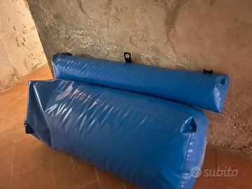 Cuscinone/divano due posti imbottito con schienale