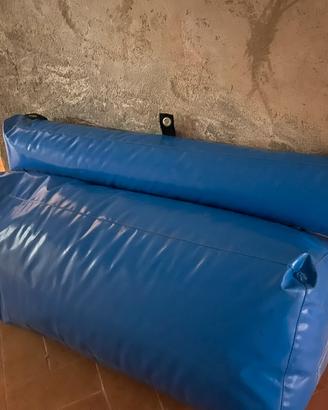 Cuscinone/divano due posti imbottito con schienale