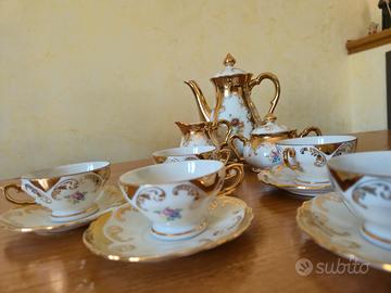 Set servizio Caffè/Tè Bavaria in oro zecchino