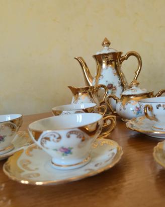 Set servizio Caffè/Tè Bavaria in oro zecchino