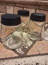 3 vasetti portaspezie di vetro Ikea