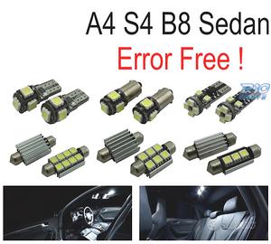 KIT 15 LAMPADE LED INTERNE PER AUDI A4 S4 B8 SALOO