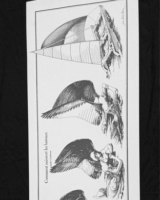Poster Vintage Catamarano J.O. Héron 100x33 cm