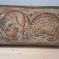 Tavoletta decorata Bestiario (unicorno)