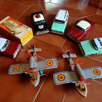 Macchine e Aerei di Latta vintage Anni ‘50/’60