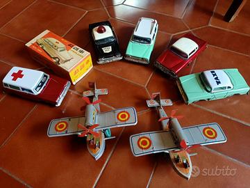 Macchine e Aerei di Latta vintage Anni ‘50/’60